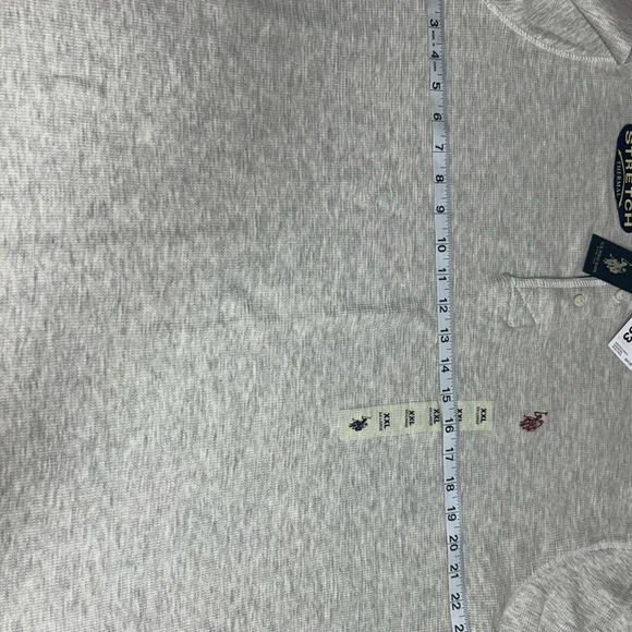 NET U.S. Polo Assn. Men's XXL Long Sleeve Thermal Shirt Natural Stretch Cream - Picture 4 of 8